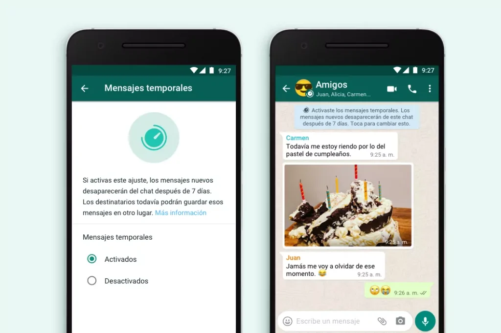 Guía para Activar Mensajes Temporales en WhatsApp