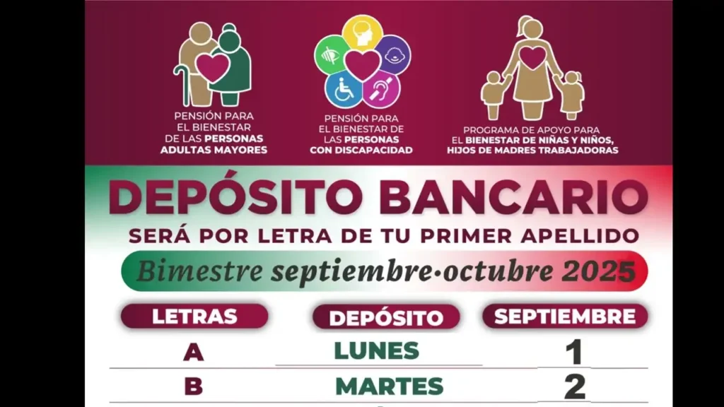 Calendario de Pagos de la Pensión Bienestar para Adultos Mayores: Septiembre-Octubre 2025