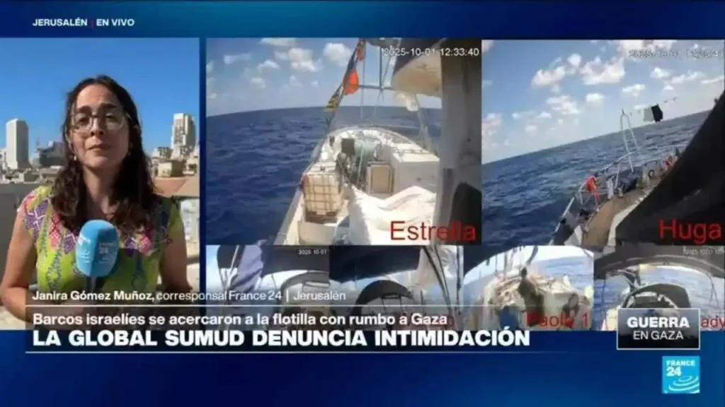 Incidente en el Mar Mediterráneo: La Flotilla Global Sumud Denuncia Hostigamiento Israelí