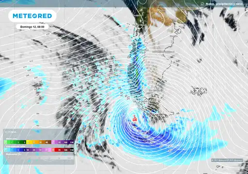 Pronóstico Climático: Lluvias y Vientos en Chile para el Fin de Semana