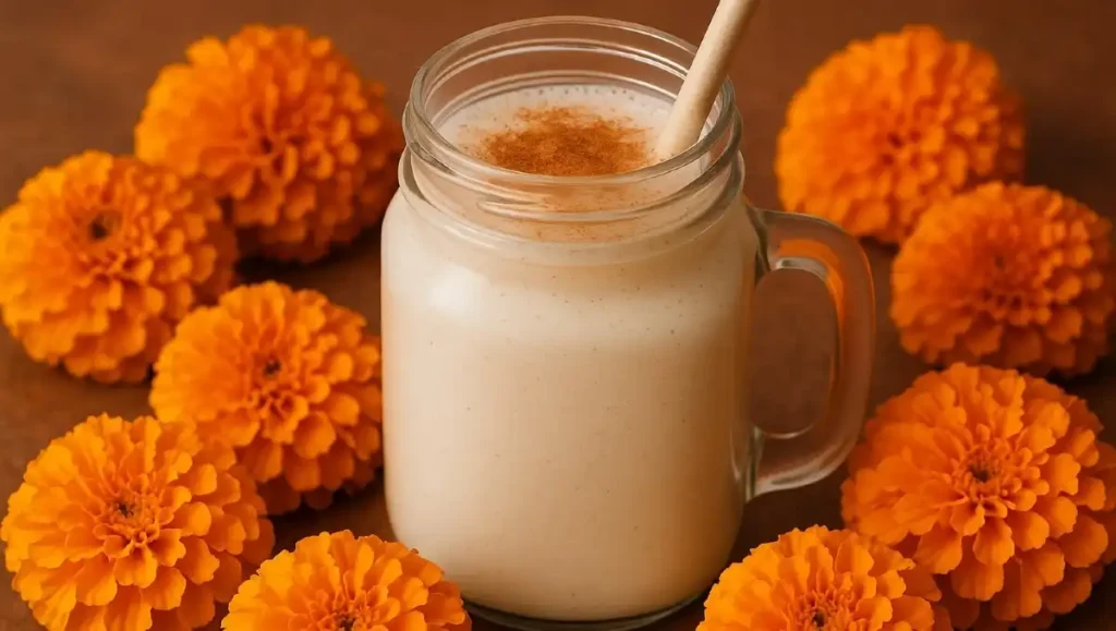 Deliciosa Agua de Horchata con Cempasúchil para Celebrar el Día de Muertos