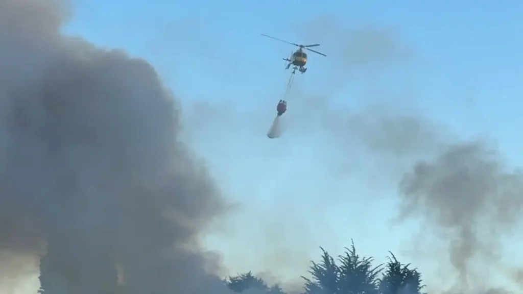 Alerta Roja en Los Lagos: Incendio Forestal en Ancud