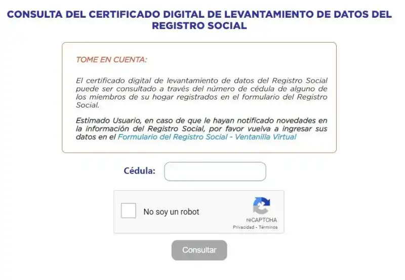 Cómo Verificar tu Registro Social en Ecuador para Acceder a Bonos del Gobierno