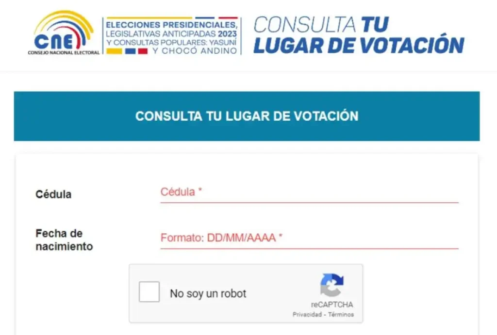 Cómo Verificar Tu Lugar de Votación para el Referéndum en Ecuador