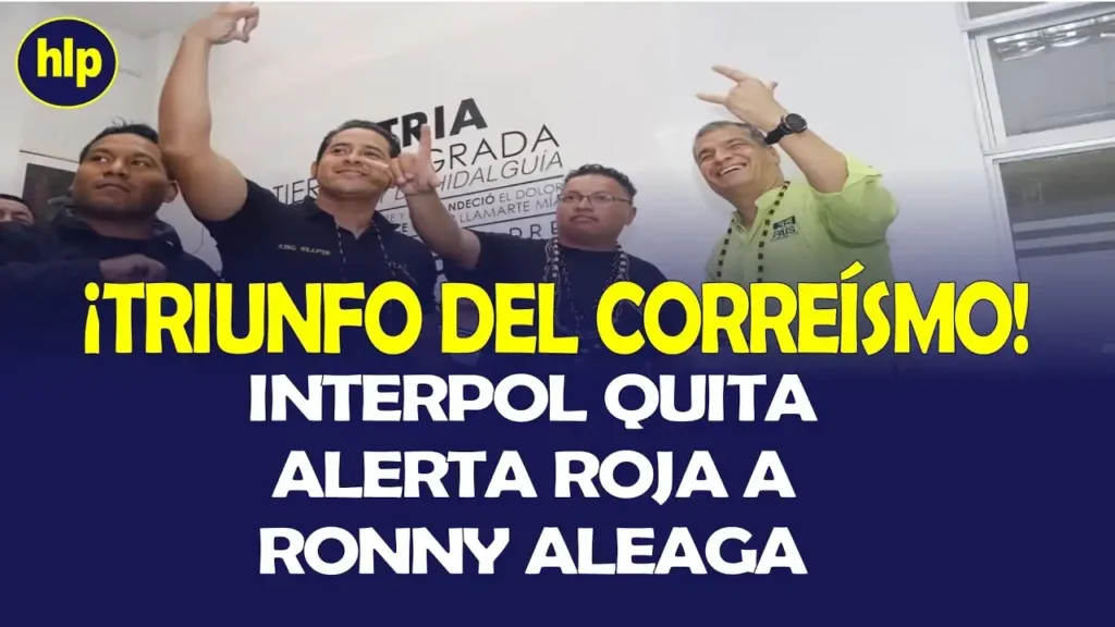 La controversia de Ronny Aleaga y su eliminación de la base de datos de Interpol
