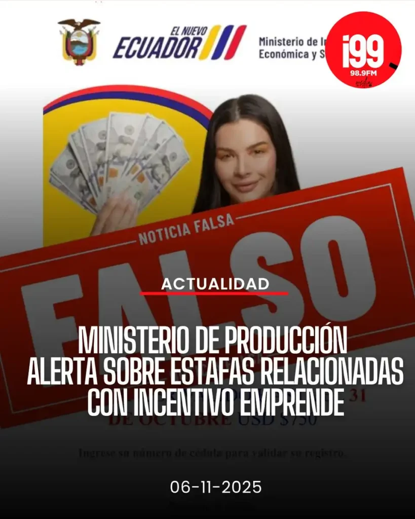 Alertas sobre Estafas en el Programa Incentivo Emprende en Ecuador
