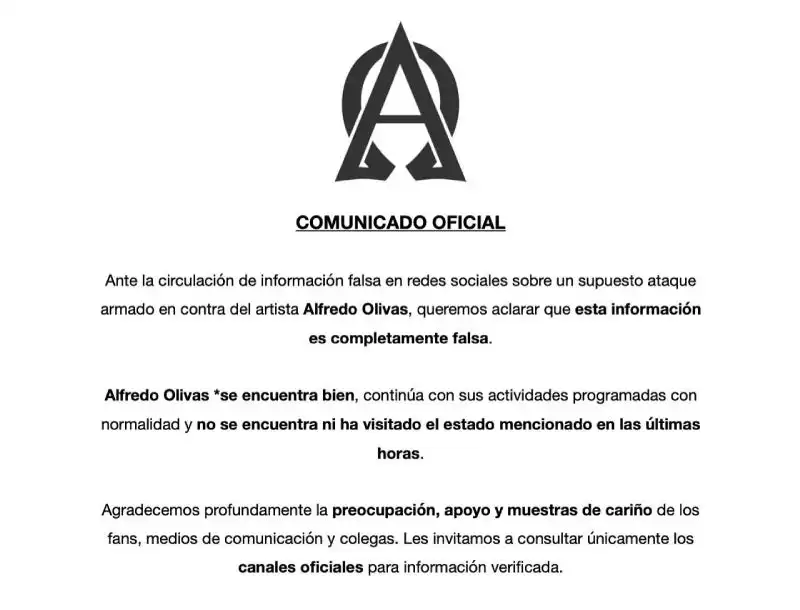 Alfredo Olivas: Rumores de Atentado y su Lucha Contra la Violencia