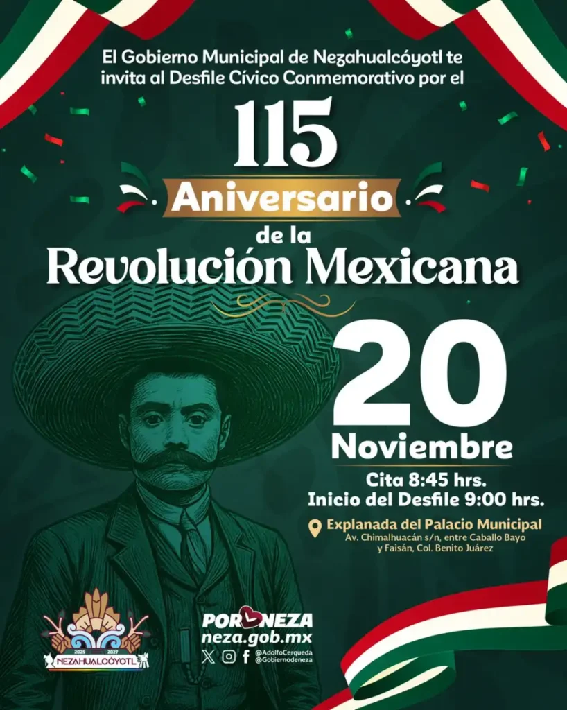 Celebración del 115 Aniversario de la Revolución Mexicana: Un Desfile Inolvidable