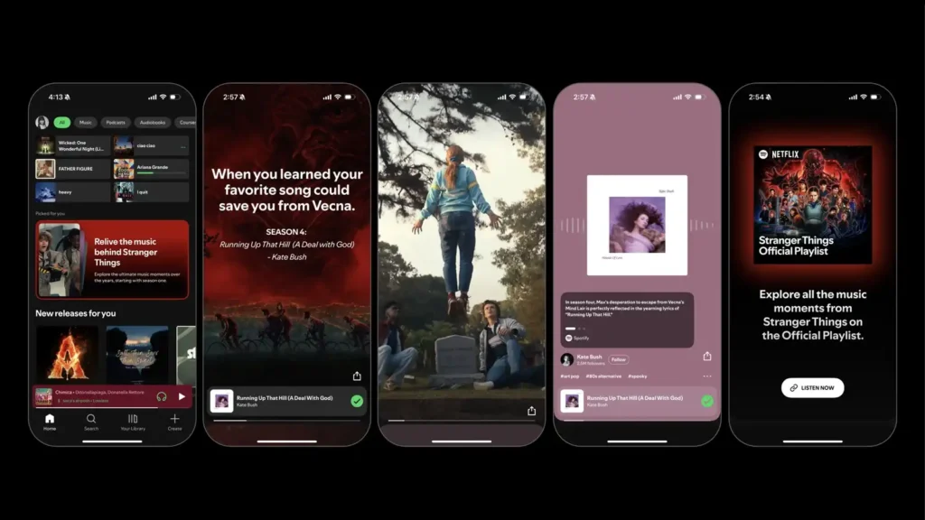 Spotify Lanza Función Especial para Fans de Stranger Things