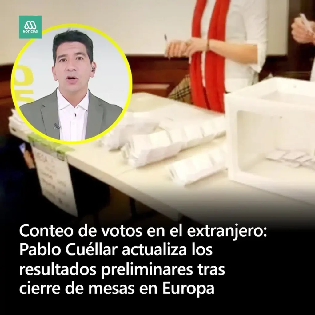 Resultados Preliminares de las Elecciones Presidenciales Chilenas en el Extranjero