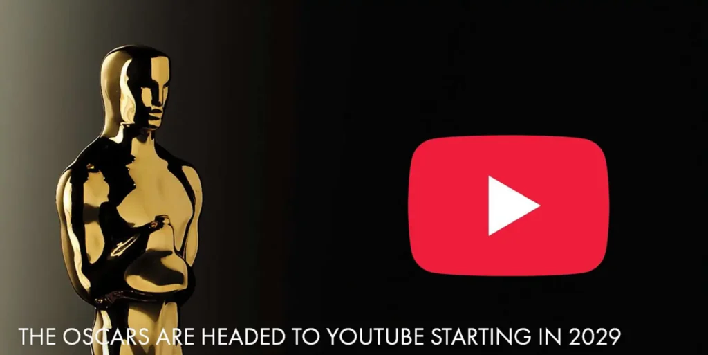 Los Óscar se Transmitirán en Vivo por YouTube a Partir de 2029