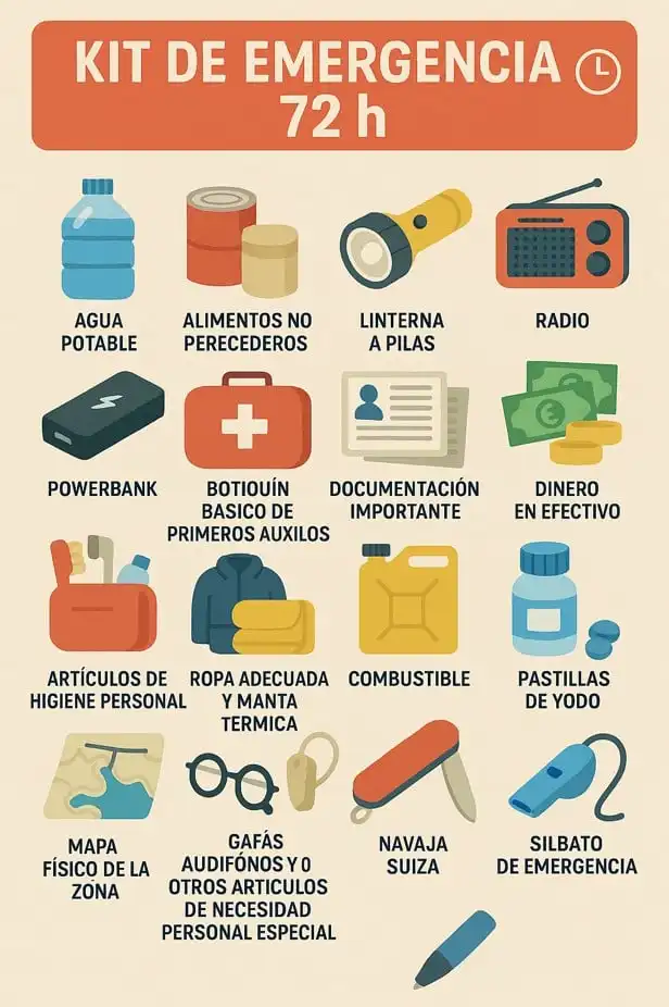 Preparación ante desastres: Elementos esenciales para un kit de emergencia