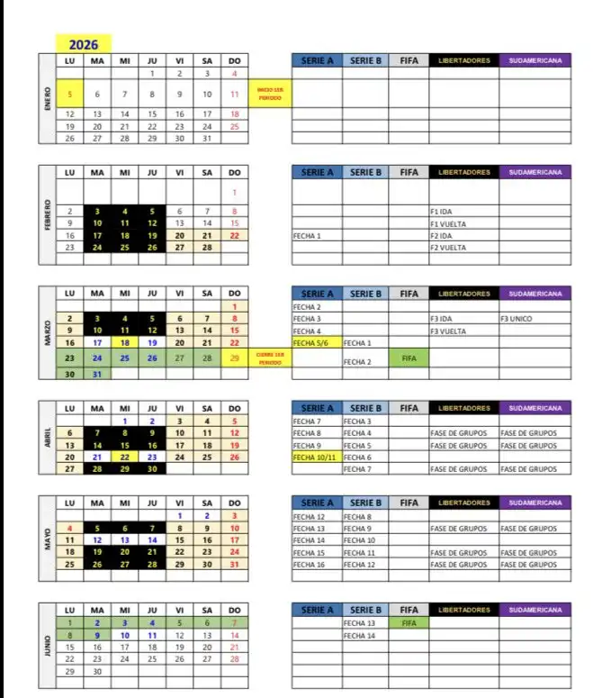 Calendario de la LigaPro 2026: Fechas Clave y Estructura del Torneo