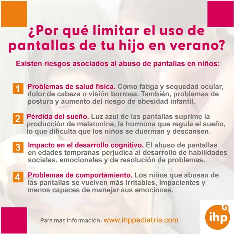 Impacto del Uso Excesivo de Pantallas en Niños Durante el Verano