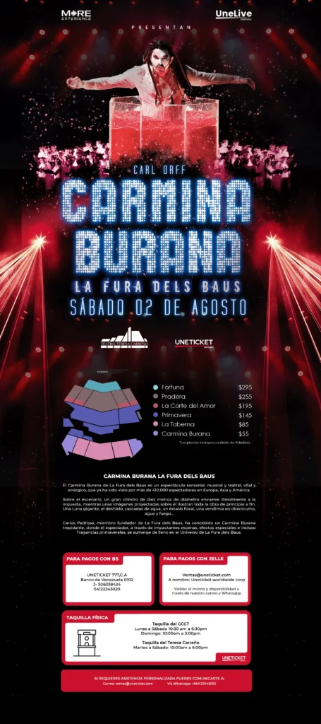 Todo lo que necesitas saber sobre el canje de entradas para Carmina Burana en Santiago