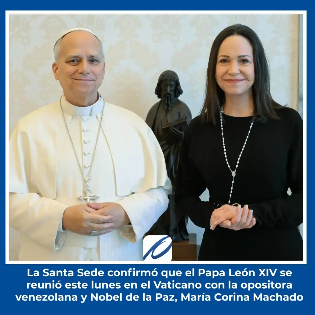 Encuentro Histórico entre María Corina Machado y el Papa León XIV en el Vaticano