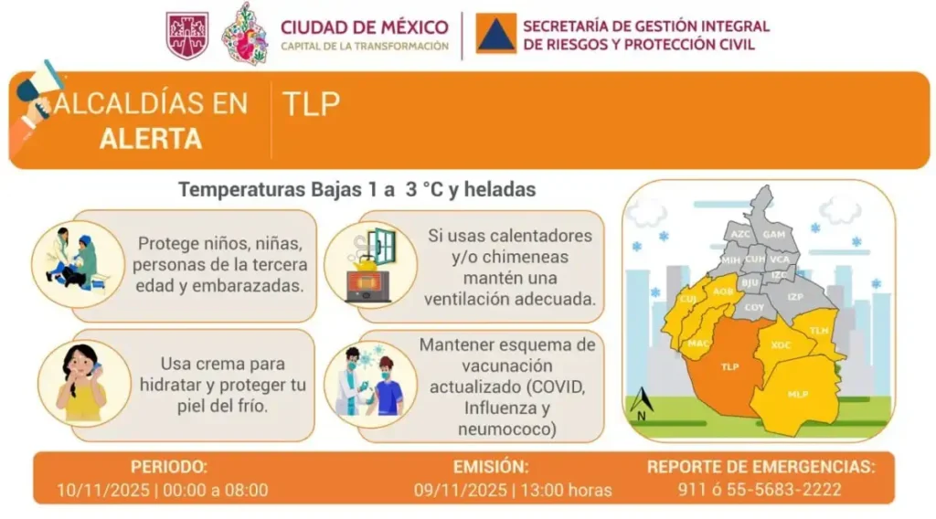 Alerta Amarilla por Frío en la Ciudad de México: Precauciones y Recomendaciones