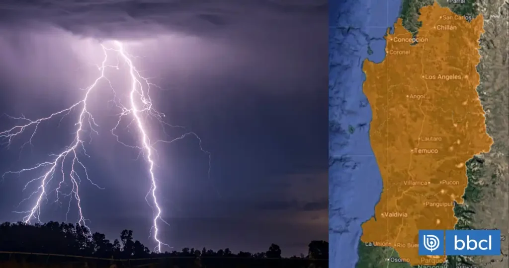 Alertas Meteorológicas: Tormentas Eléctricas y Lluvias en Chile