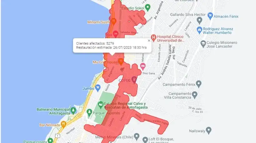 Corte de Luz Provoca Evacuación en el Tribunal de Familia de Antofagasta