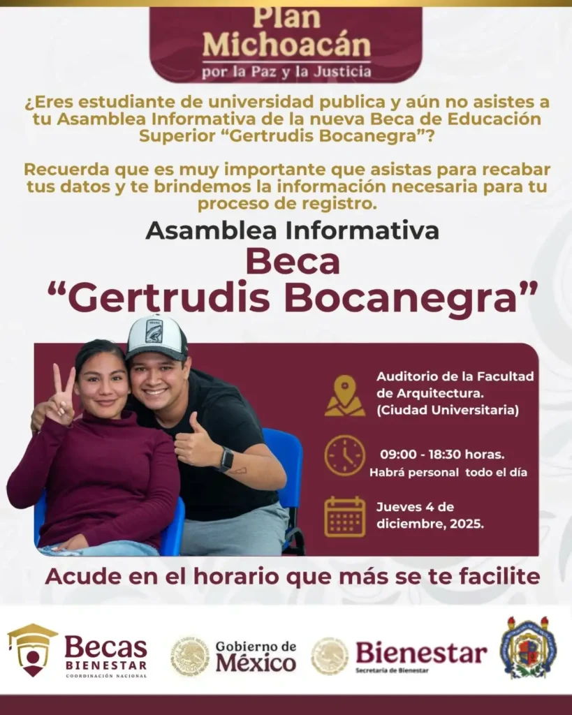 Iniciativa Educativa en Michoacán: La Beca Gertrudis Bocanegra